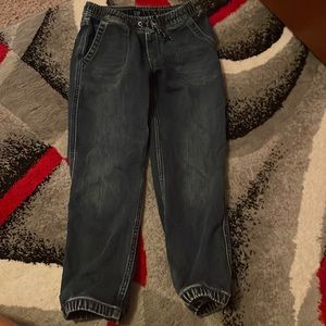 GAP denim stretch joggers boys size 10